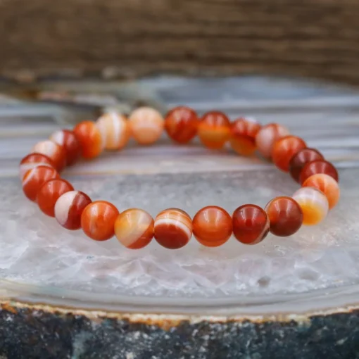 🤎 Bracelet en Agate Sublime – Équilibre et Stabilité Émotionnelle – Image 2