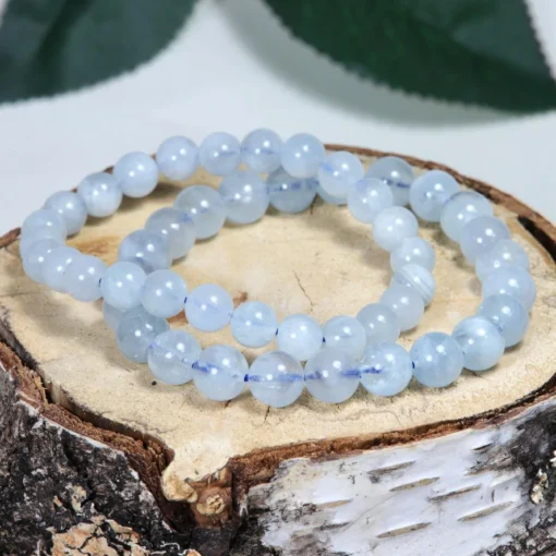 🌊 Bracelet en Aigue-Marine Magnifique – Clarté et Sérénité – Image 6