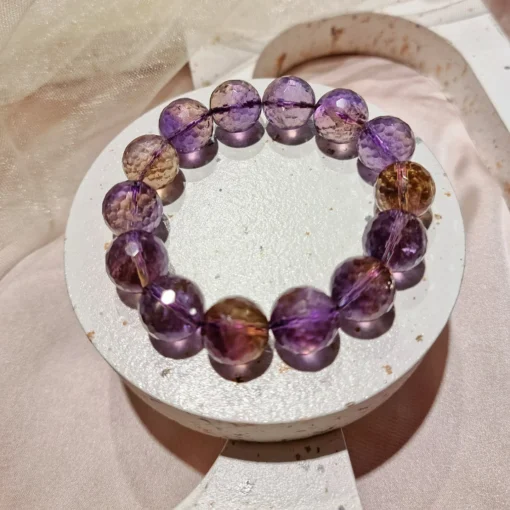 💎 Bracelet en Amétrine Élégant – Équilibre Mental & Créativité | African Craft – Image 4