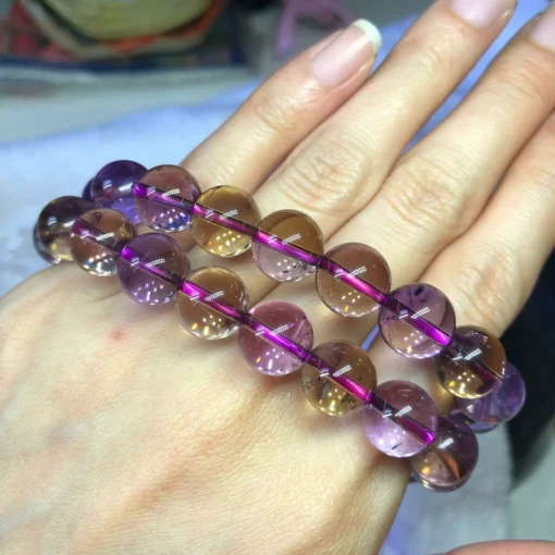 💎 Bracelet en Amétrine Élégant – Équilibre Mental & Créativité | African Craft – Image 3