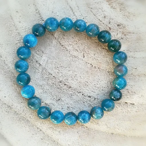 🔵 Bracelet en Apatite Magnifique – Créativité et Expression – Image 2