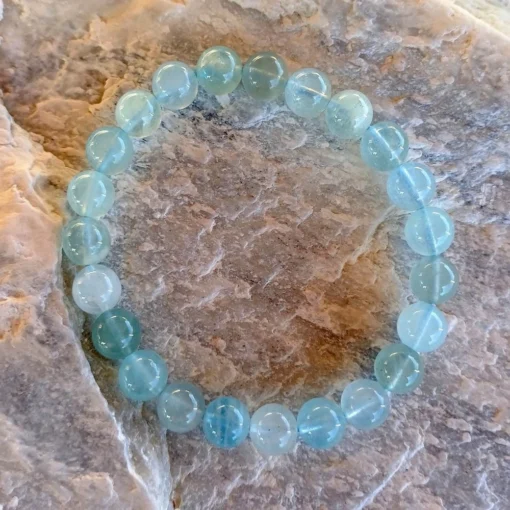 🌊 Bracelet en Aigue-Marine Magnifique – Clarté et Sérénité – Image 7