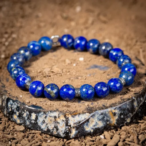 🔷 Bracelet en Lapis Lazuli Magnifique – Clarté et Connexion Intérieure – Image 4