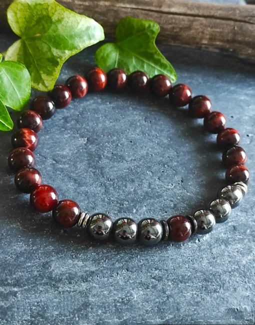 🔥 Bracelet en Œil de Taureau Protecteur – Courage et Ancrage – Image 2