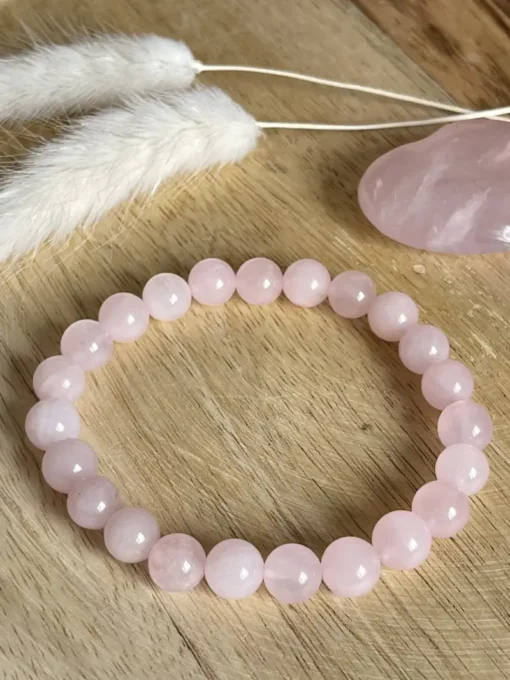 🌸 Bracelet en Quartz Rose – Image 2