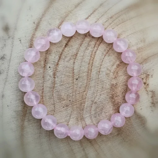 🌸 Bracelet en Quartz Rose – Image 4