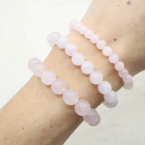 🌸 Bracelet en Quartz Rose – Image 3